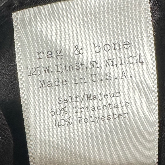 NWT RAG & BONE Skinny Pajama Pant in Black Size 4 - Picture 7 of 7